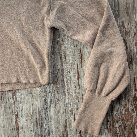 Aritzia Wilfred Rebecca Turtleneck Wool Blend Tan Women's Small - Picture 4 of 8